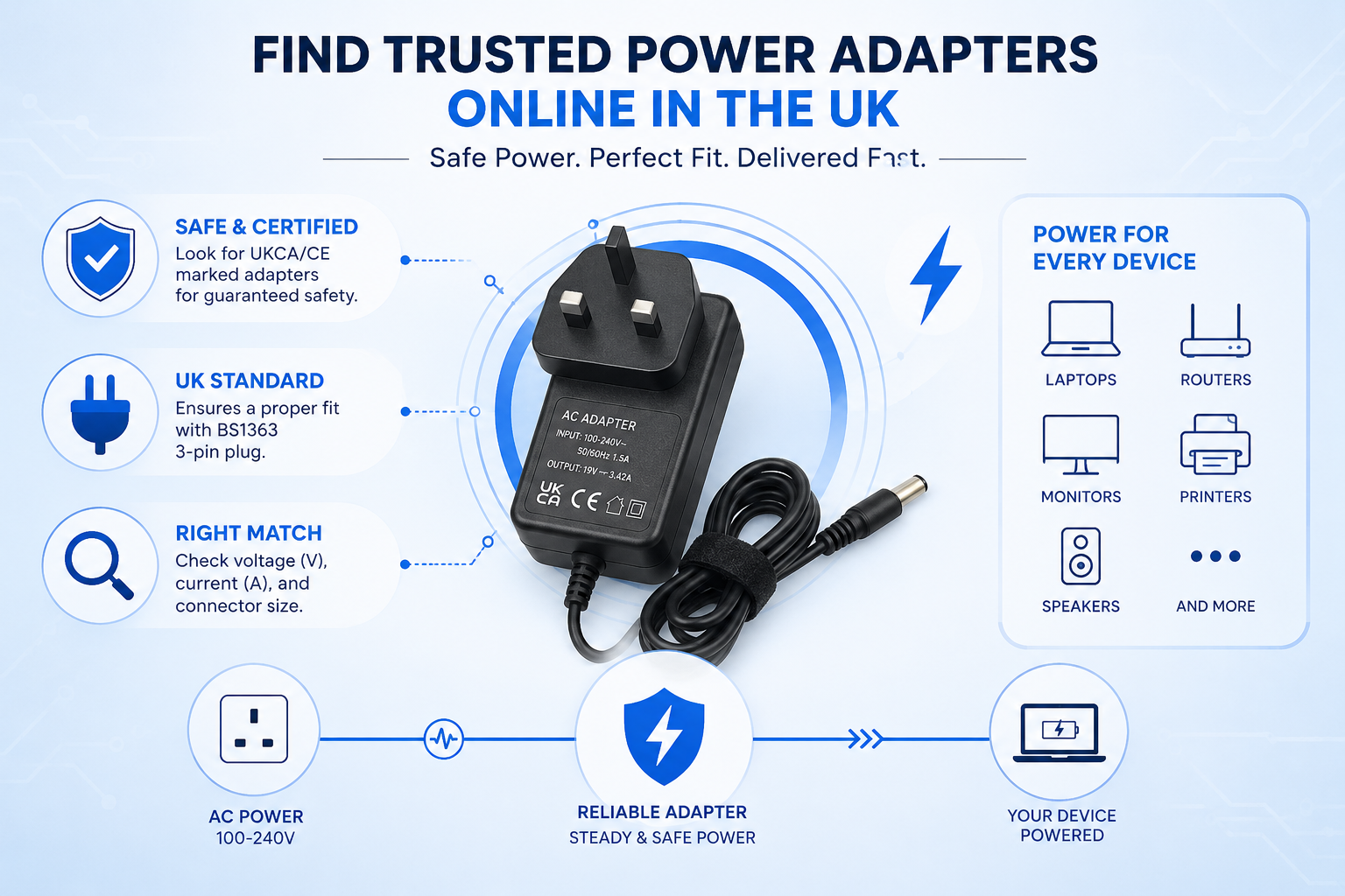 Reliable Replacement Power Adapters