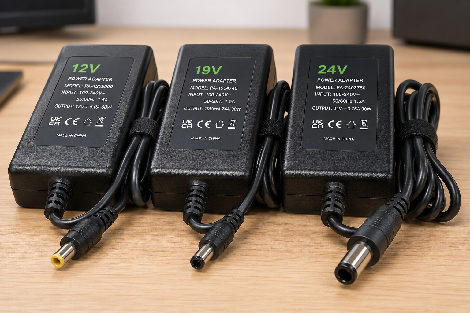 Side by side comparison of heavy duty adapter chargers for gaming accessories.