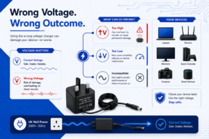 wrong voltage charger