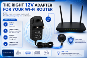 12V power adapter does a Wi-Fi router