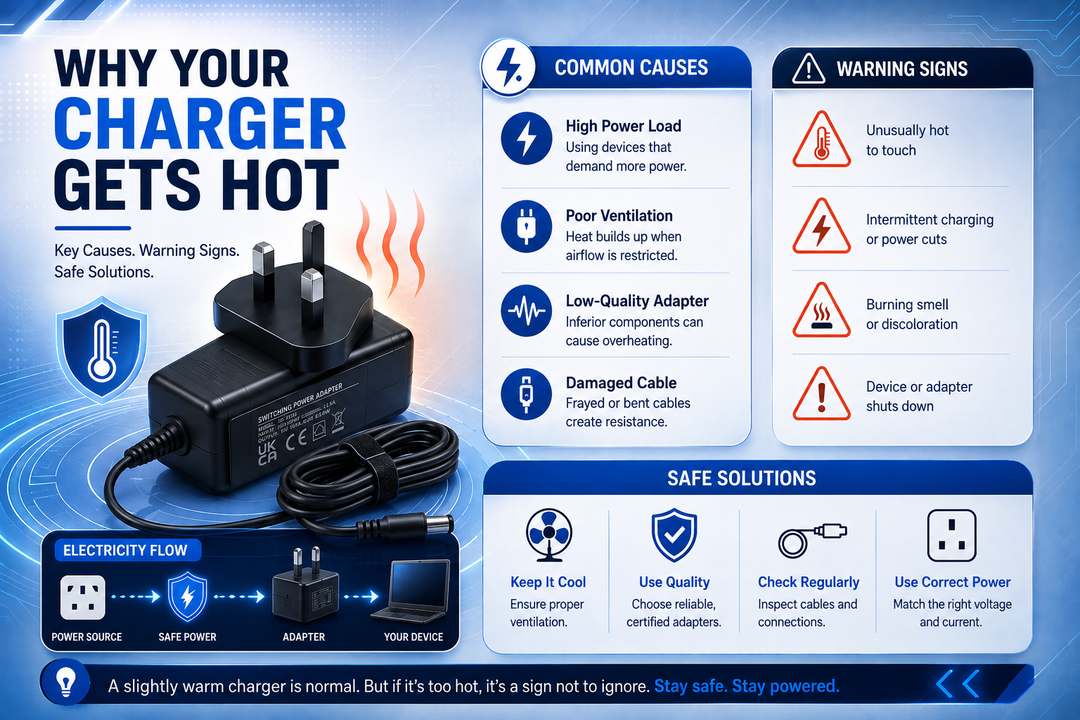 charger get hot