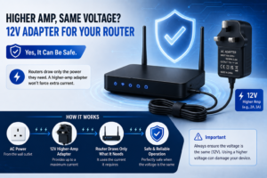 Higher-Amp 12V Adapter With a Router?