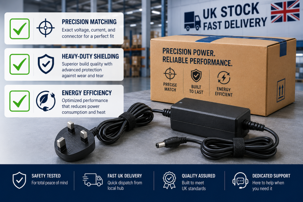 Checklist of premium features explaining why investing in the right adapter protects your device and ensures long-term reliability.
