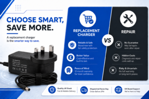 replacement charger vs repair