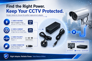 replacement power adapter for cctv