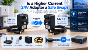 24V 2A adapter instead of 24V 1A